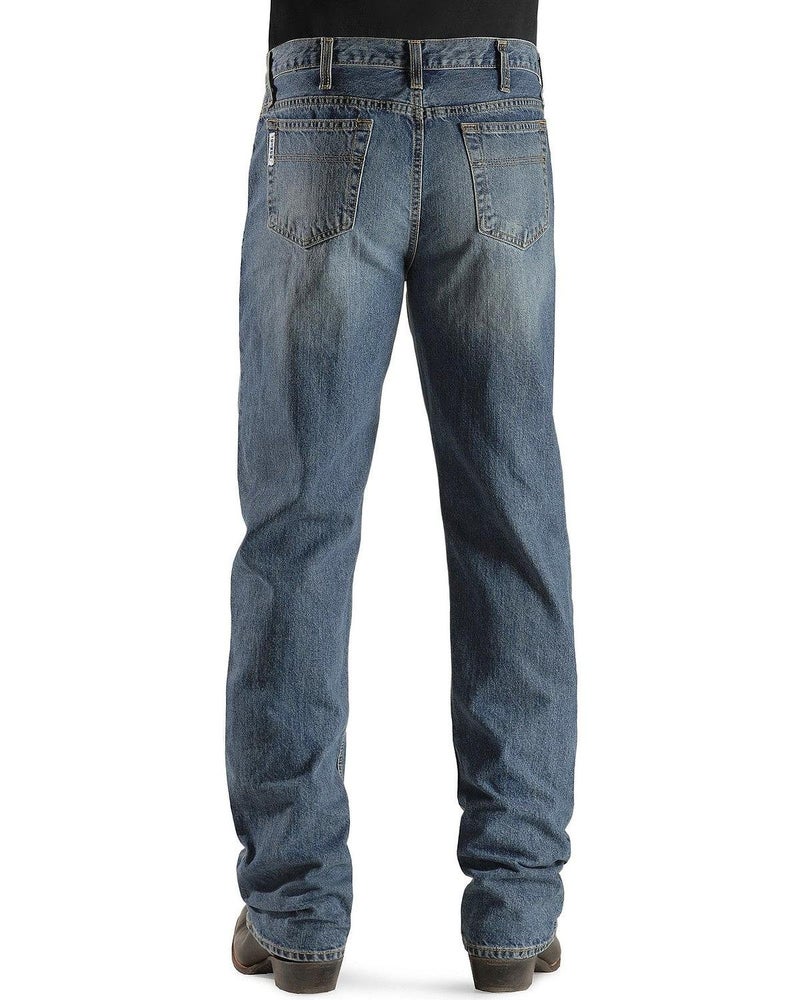 Cinch Men's White Label Relaxed Fit Jean, Medium Stone Wash, 38W x 34L - Image 5